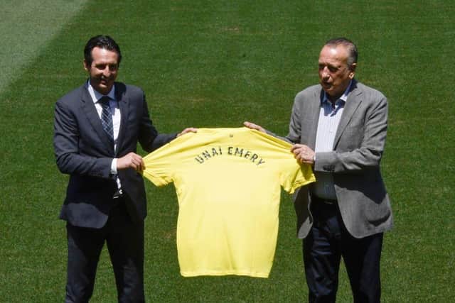 Villarreal president Fernando Roig has reacted to speculation linking Unai Emery to Newcastle United (Photo by JOSE JORDAN / AFP) (Photo by JOSE JORDAN/AFP via Getty Images)