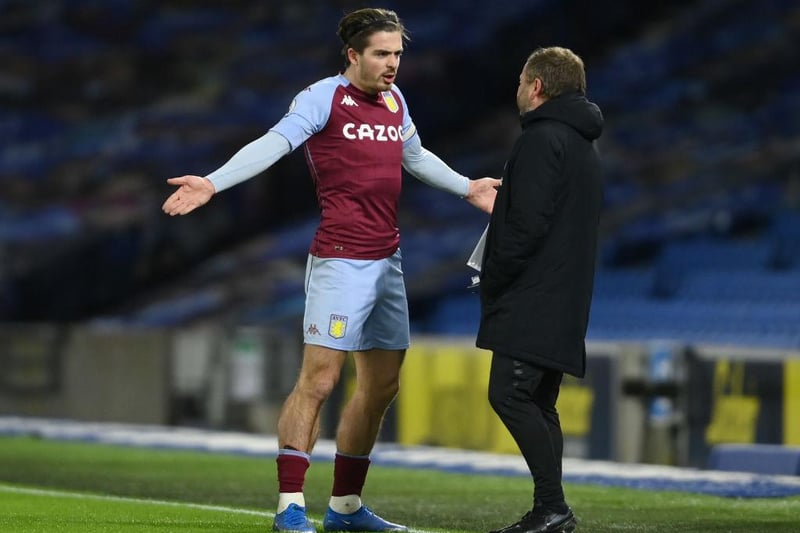 The agent of Aston Villa captain Jack Grealish has claimed that Manchester United are not at the top of the list to sign the England international this summer. (SNTV)
 
(Photo by Mike Hewitt/Getty Images)