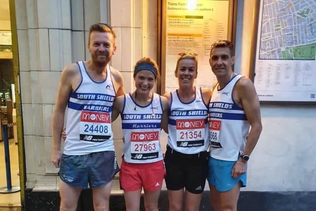 South Shields Harriers members Chris Camps, Rachel Hawdon, Claire O'Callaghan and Paul Stewart