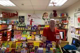Arthur Campbell, 70, manages the CHUF Shop in the Freeman Hospital.