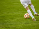 playing football