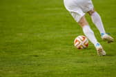 playing football