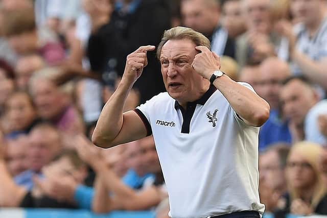 Neil Warnock at St James's Park as Crystal Palace manager in August 2014 (Photo by Nigel Roddis/Getty Images)