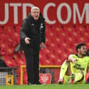 Steve Bruce's Newcastle United travel to Old Trafford to face Manchester United on Saturday (Photo by Stu Forster/Getty Images).