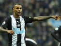 NEWCASTLE UPON TYNE, ENGLAND - FEBRUARY 01: Valentino Lazaro of Newcastle United in action during the Premier League match between Newcastle United and Norwich City at St. James Park on February 1, 2020 in Newcastle upon Tyne, United Kingdom. (Photo by Mark Runnacles/Getty Images)