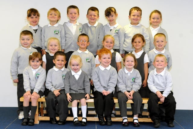 So many smiling faces at Miss Bates' class at Forest View Primary School.
