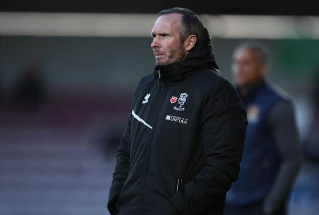 Lincoln City manager Michael Appleton.