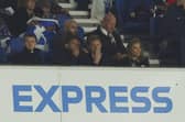 Eddie Howe watched Newcastle United's draw at Brighton and Hove Albion from the stands. (Photo by Charlie Crowhurst/Getty Images)