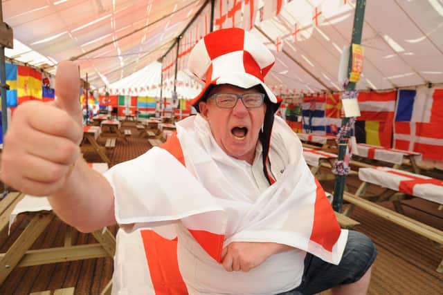 Norman Scott, owner of Dougie's Tavern, is more than ready for the European Championships. JPI image.