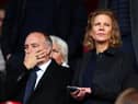 Newcastle United chief executive officer Darren Eales and co-owner Amanda Staveley at the St Mary's Stadium last month.