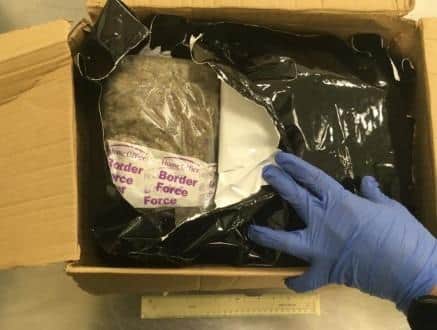 Cannabis found by Border Force officials.