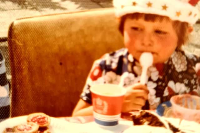 All dressed up for a big day. Fiona Simpson aged 3 at a Silver Jubilee street party in Cleadon in 1977.