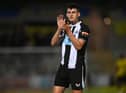 Kell Watts of Newcastle looks on during the pre-season friendly between Burton Albion and Newcastle United at the Pirelli Stadium on July 30, 2021 in Burton-upon-Trent, England. (Photo by Michael Regan/Getty Images)