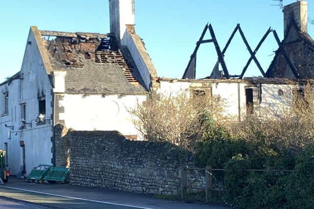 Firefighters were initially called to the Whitburn Lodge at about 4.30pm on New Year's Day.