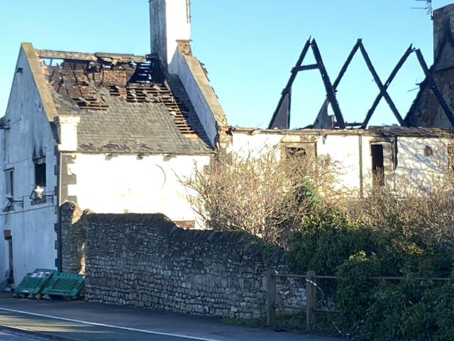 Firefighters were initially called to the Whitburn Lodge at about 4.30pm on New Year's Day.