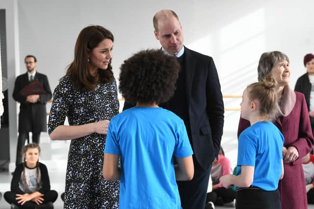 Duke and Duchess of Cambridge during a visit to the North East