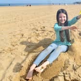 Seven-year-old Delilah plays in the sun. Picture: North News.