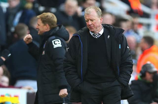 Steve McClaren reacts to Bournemouth's third goal in what was his last game as Newcastle United head coach.