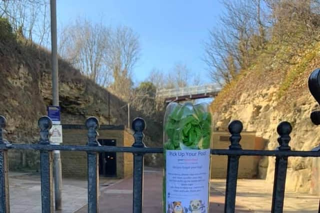 The poop bag holders have been placed near parks and beaches.