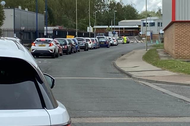 A number plate admission system has been set up to help manage access to the site.