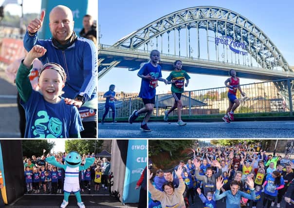 The Junior and Mini Great North Run hit the road at Newcastle's Quayside