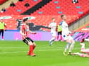 Lynden Gooch fires Sunderland into the lead at Wembley