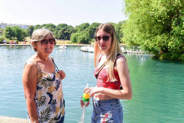 Ann Robson and Paige Robson soak up the sun at South Marine Park. Has it been a summer visiting spot for you?