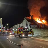 The former pub was "well alight" by the time fire crews arrived.