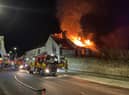 The former pub was "well alight" by the time fire crews arrived.