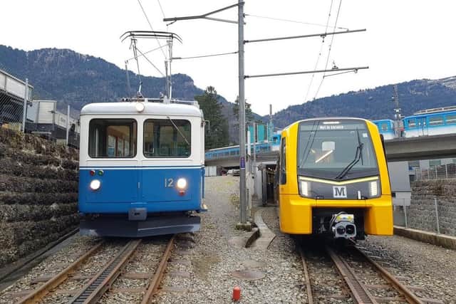 Initial tests have been taking place on the Rigi Bahn, one of the most scenic stretches of railway in the world.
Photograph: Martin Horat