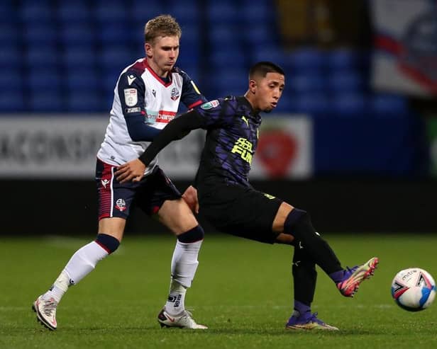 Rodrigo Vilca in action for Newcastle United Under-21s (Photo by Charlotte Tattersall/Getty Images)