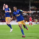 Alexander Isak of Newcastle United scores the team's second goal from a penalty kick during the Premier League match between Nottingham Forest and Newcastle United at City Ground on March 17, 2023 in Nottingham, England. (Photo by Laurence Griffiths/Getty Images)