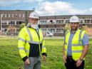 Adrian Bartle, of UK Land Estates and Andrew Dawson, of Castle Housing Services at St George’s House.