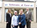 From left: Tessa Godley from Big Society Capital, Veterans At Ease shop manager Chris Thompson, Emma Lewell-Buck MP and the charity's office manager James Eaglesham.