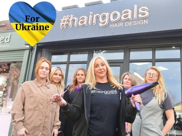 #Hairgoals salon owner Tina Rea and her staff are to donate all money raised through haircuts to Ukraine refugees on Sunday 20th March