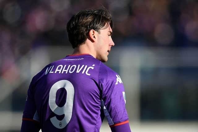 Fiorentina striker Dusan Vlahovic  (Photo by Alessandro Sabattini/Getty Images)