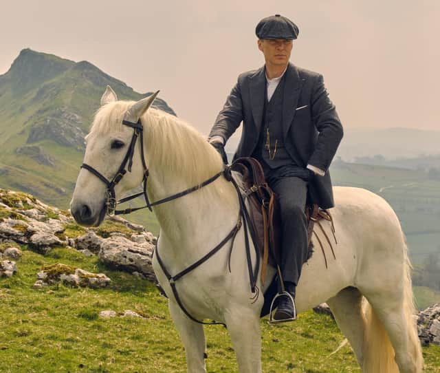 Cillian Murphy filmed his final scenes as Thomas Shelby in Peaky Blinders in the Peak District (photo: BBC/Caryn Manderbach Productions)