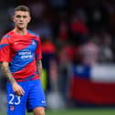 Kieran Trippier of Atletico de Madrid warms up during the UEFA Champions League group B match between Atletico Madrid and FC Porto at Wanda Metropolitano on September 15, 2021 in Madrid, Spain. (Photo by David Ramos/Getty Images)