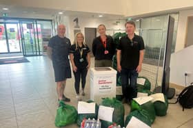 Donations of sports kit, active wear and footwear were distributed from the Kit Out Sunderland sort to local sports clubs and community groups