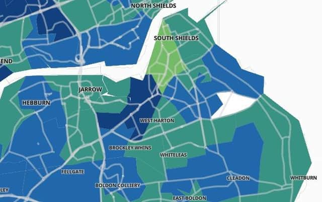 These are the areas of South Tyneside with the lowest Covid-19 case rates.