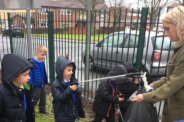 The project has seen pupils out in all weathers.