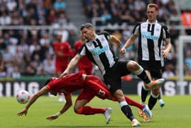Newcastle United face Liverpool at Anfield on Wednesday night. (Photo by Ian MacNicol/Getty Images)