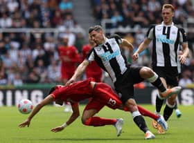 Newcastle United face Liverpool at Anfield on Wednesday night. (Photo by Ian MacNicol/Getty Images)