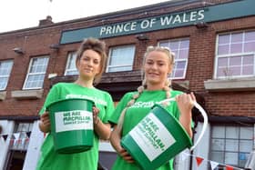 Prince of Wales is to hold a Macmillan fundraising fun day. From left Abi Laidler and assistant manager Natasha Bell.