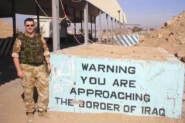 Nick Richardson while serving in Iraq.