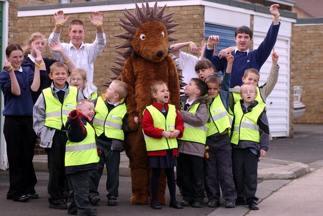 Road safety was on the agenda at Epinay School in Jarrow in 2005. Is there someone you know in this photo?