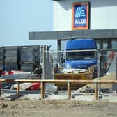 Construction taking place at Aldi in Pennywell, Sunderland before it opened in June.