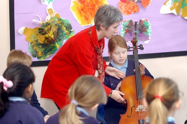 A 2005 music lesson at St Peter's Elwick. Did you love a music lesson at the school?