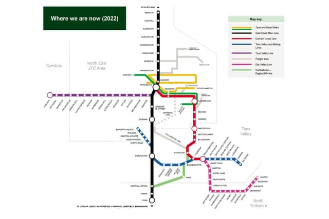How the region's rail and Metro network looks now...
