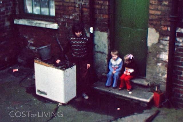 Children in the street. Another still from the film.